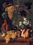 Still-Life with Grapes, Flowers and Shells Juan de Espinosa